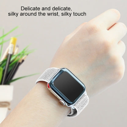 For Apple Watch Series 7 41mm / 6 & SE & 5 & 4 40mm / 3 & 2 & 1 38mm Mutural Nylon Watch Band(Dark Navy Blue) by bashfashion