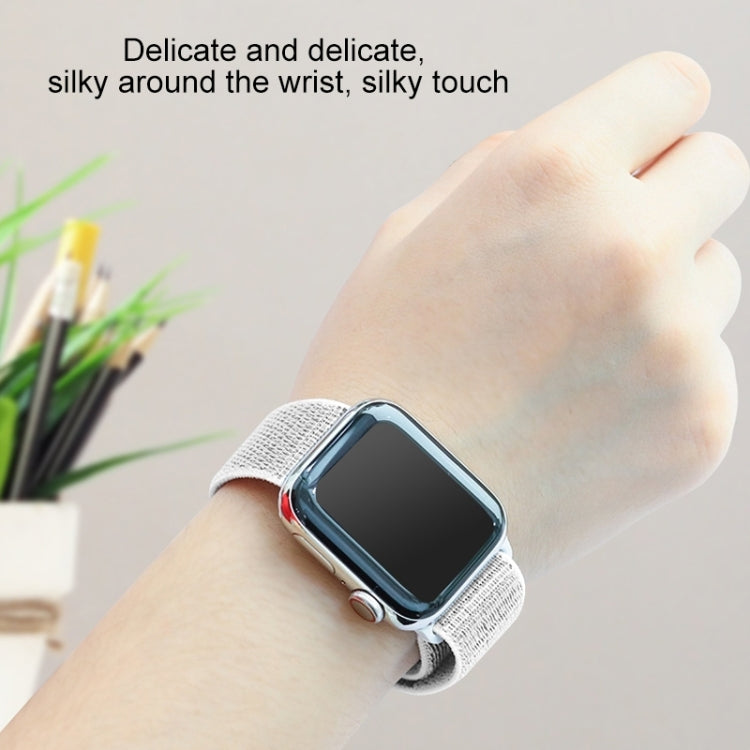 For Apple Watch Series 7 41mm / 6 & SE & 5 & 4 40mm / 3 & 2 & 1 38mm Mutural Nylon Watch Band(Plum Color) by bashfashion