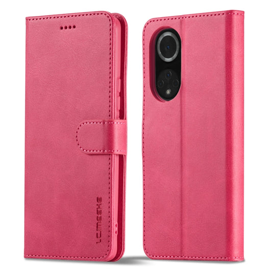 For Honor 50 / nova 9 LC.IMEEKE Calf Texture Leather Phone Case(Red) by LC.IMEEKE