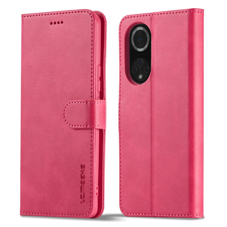 For Honor 50 Pro / nova 9 Pro LC.IMEEKE Calf Texture Leather Phone Case(Red) by LC.IMEEKE