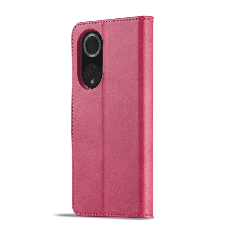 For Honor 50 Pro / nova 9 Pro LC.IMEEKE Calf Texture Leather Phone Case(Red) by LC.IMEEKE
