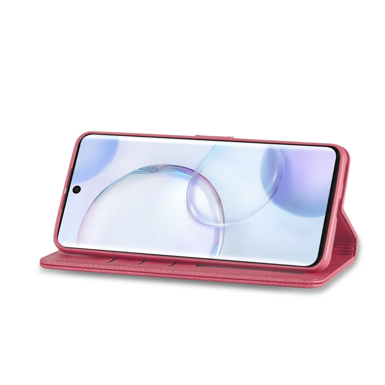 For Honor 50 Pro / nova 9 Pro LC.IMEEKE Calf Texture Leather Phone Case(Red) by LC.IMEEKE