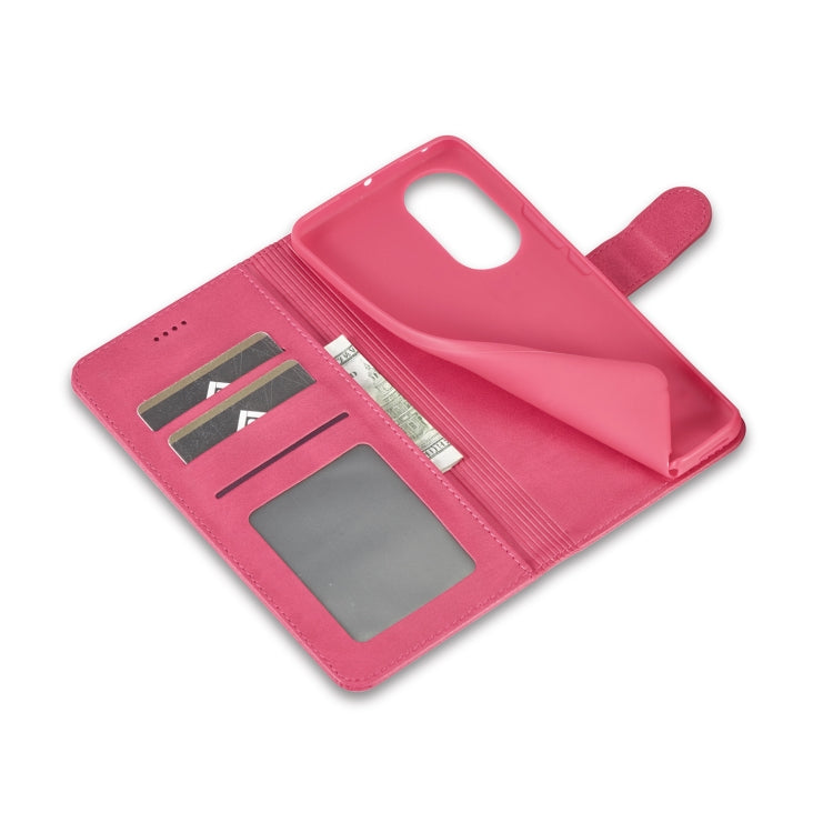 For Honor 50 Pro / nova 9 Pro LC.IMEEKE Calf Texture Leather Phone Case(Red) by LC.IMEEKE