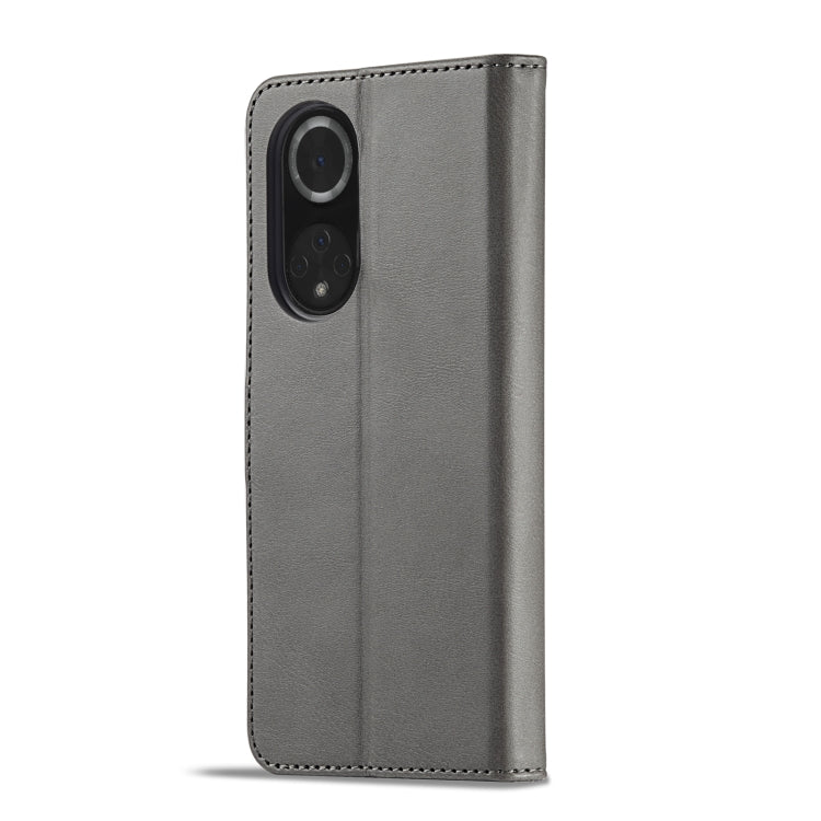For Honor 50 Pro / nova 9 Pro LC.IMEEKE Calf Texture Leather Phone Case(Grey) by LC.IMEEKE