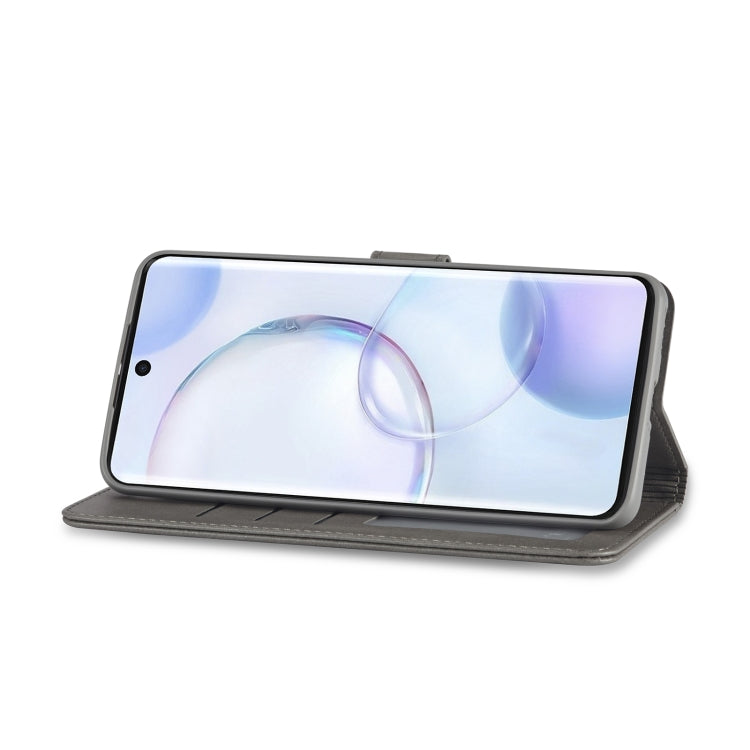 For Honor 50 Pro / nova 9 Pro LC.IMEEKE Calf Texture Leather Phone Case(Grey) by LC.IMEEKE