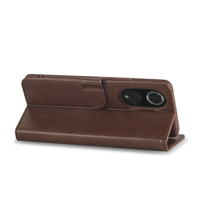 For Honor 50 Pro / nova 9 Pro LC.IMEEKE Calf Texture Leather Phone Case(Coffee) by LC.IMEEKE