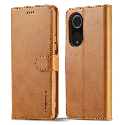 For Honor 50 Pro / nova 9 Pro LC.IMEEKE Calf Texture Leather Phone Case(Brown) by LC.IMEEKE