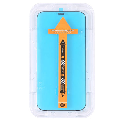 For iPhone 16e / 13 / 13 Pro Fast Attach Dust-proof Anti-static Tempered Glass Film by bashfashion