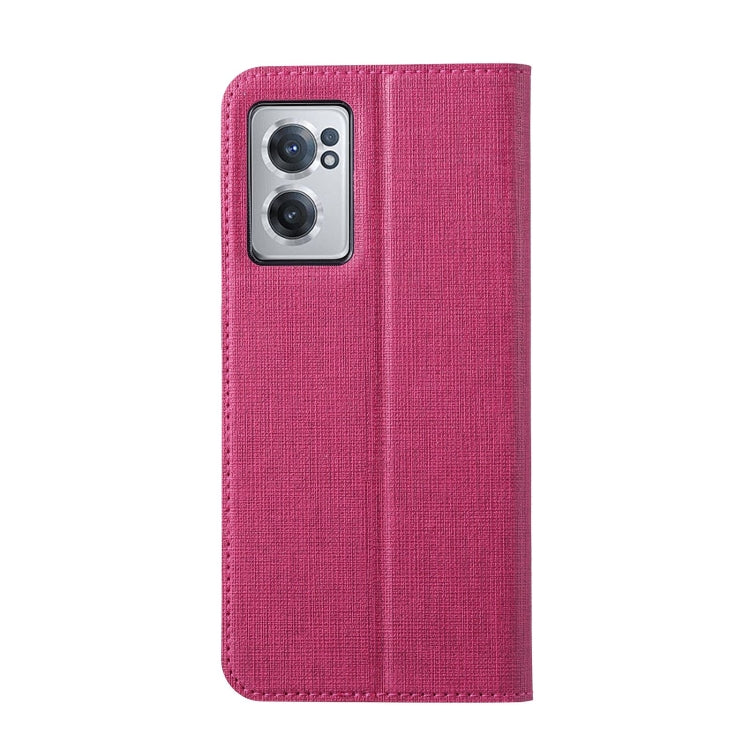 For OnePlus Nord CE 2 5G ViLi DMX Series Shockproof Magnetic Flip Leather Phone Case(Rose Red) by ViLi