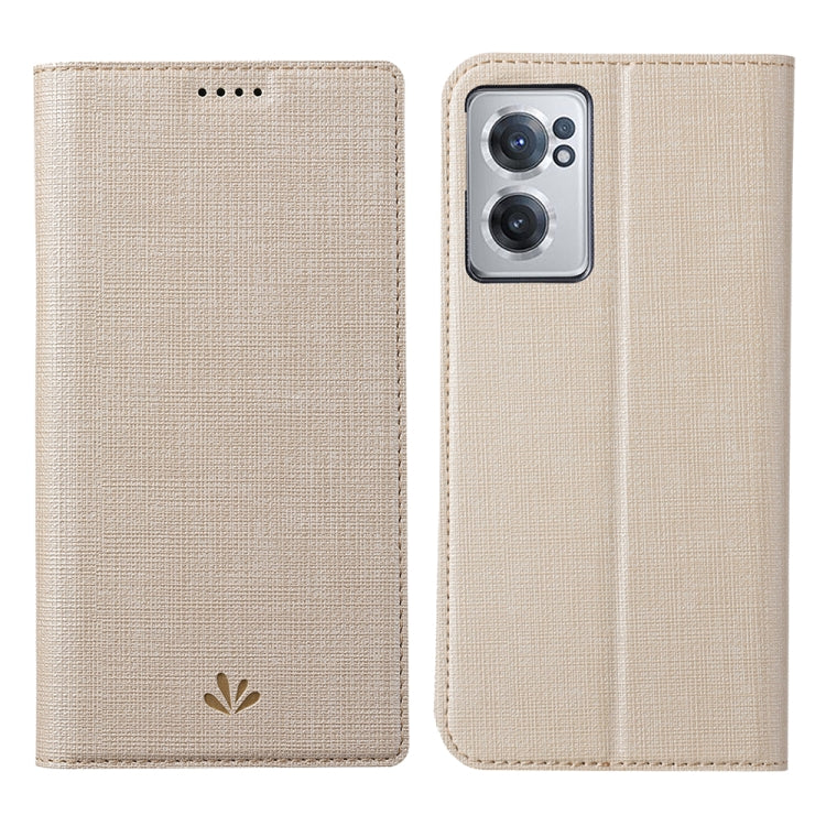 For OnePlus Nord CE 2 5G ViLi DMX Series Shockproof Magnetic Flip Leather Phone Case(Gold) by ViLi