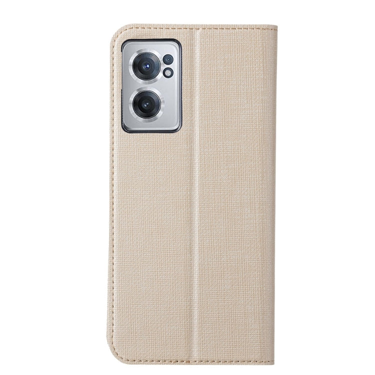 For OnePlus Nord CE 2 5G ViLi DMX Series Shockproof Magnetic Flip Leather Phone Case(Gold) by ViLi