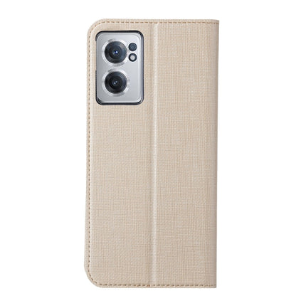 For OnePlus Nord CE 2 5G ViLi DMX Series Shockproof Magnetic Flip Leather Phone Case(Gold) by ViLi