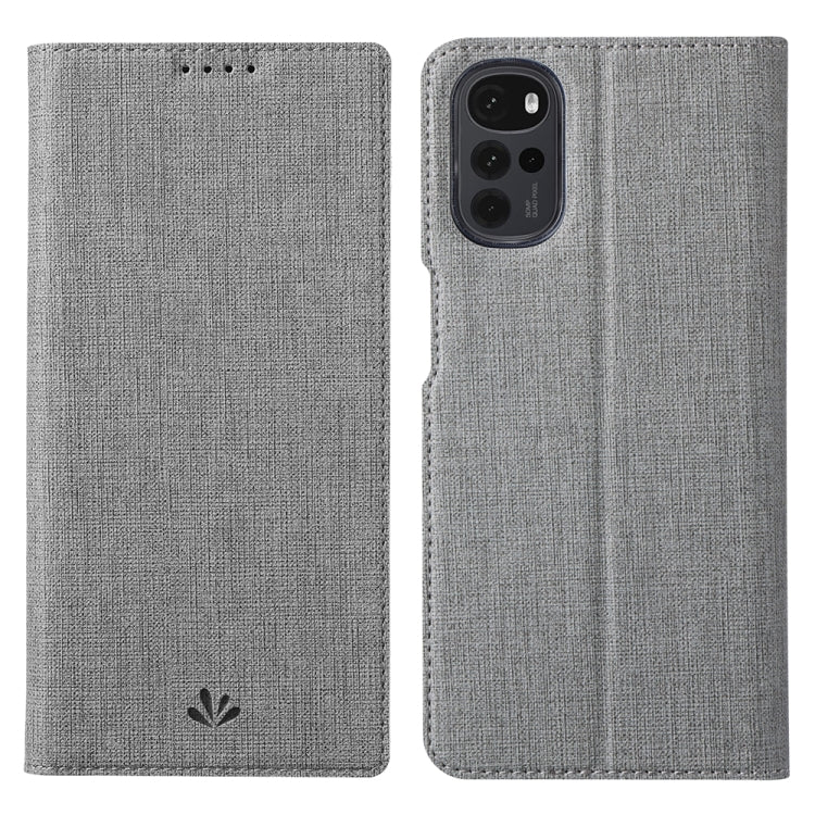 For Motorola Moto G22 ViLi DMX Series Shockproof Magnetic Flip Leather Phone Case(Grey) by ViLi