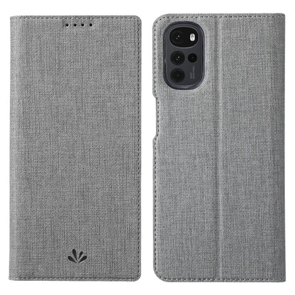 For Motorola Moto G22 ViLi DMX Series Shockproof Magnetic Flip Leather Phone Case(Grey) by ViLi