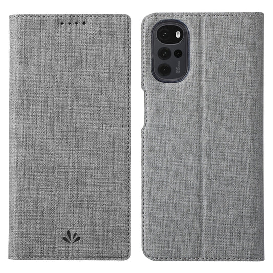 For Motorola Moto G22 ViLi DMX Series Shockproof Magnetic Flip Leather Phone Case(Grey) by ViLi