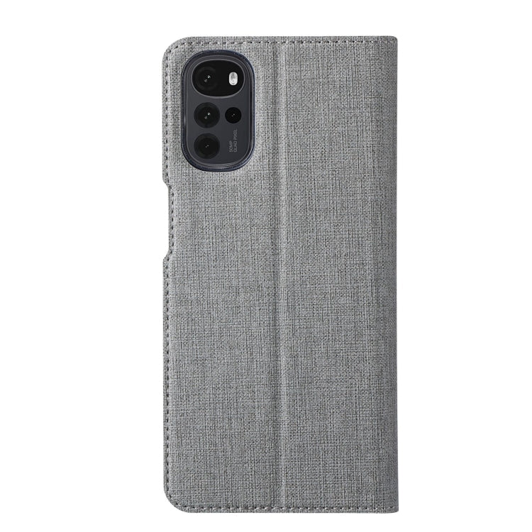 For Motorola Moto G22 ViLi DMX Series Shockproof Magnetic Flip Leather Phone Case(Grey) by ViLi