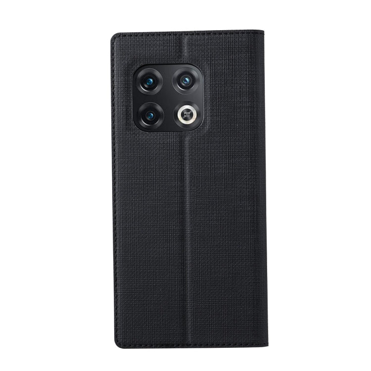 For OnePlus 10 Pro ViLi DMX Series Shockproof Magnetic Flip Leather Phone Case(Black) by ViLi