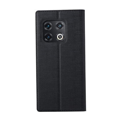For OnePlus 10 Pro ViLi DMX Series Shockproof Magnetic Flip Leather Phone Case(Black) by ViLi