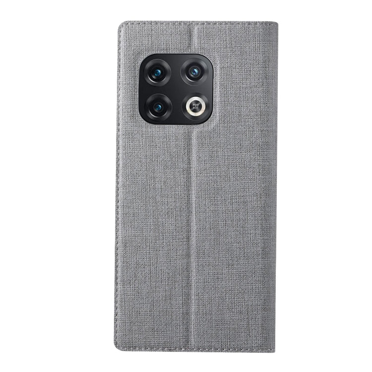 For OnePlus 10 Pro ViLi DMX Series Shockproof Magnetic Flip Leather Phone Case(Grey) by ViLi