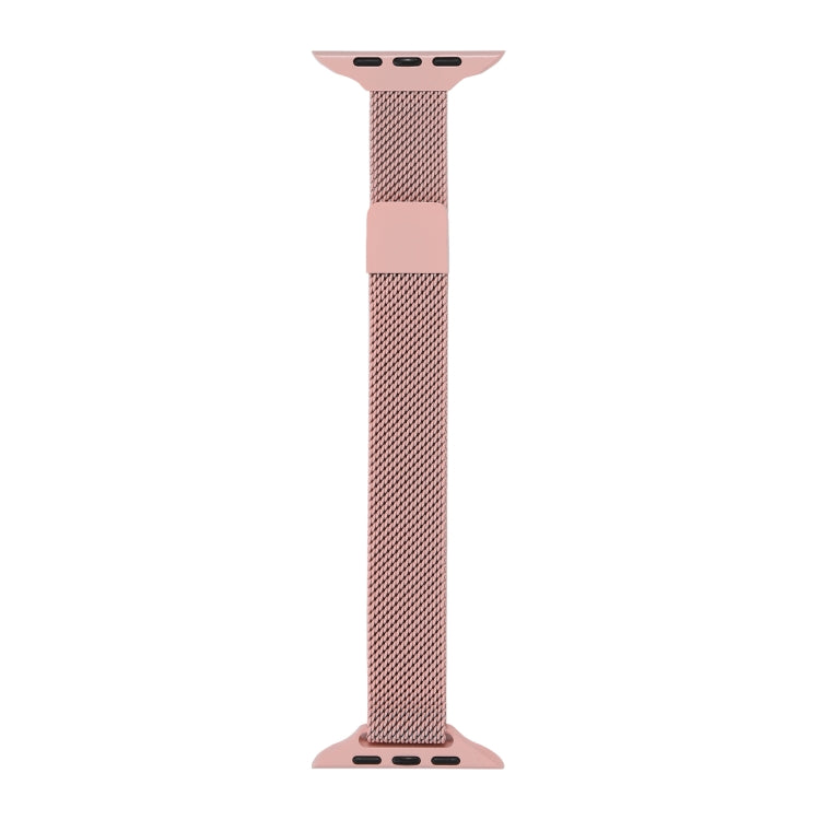 Milanese Small Waist Watch Band For Apple Watch Ultra 49mm&Watch Ultra 2 49mm / Series 9&8&7 45mm / SE 3&SE 2&6&SE&5&4 44mm / 3&2&1 42mm(Pink) by bashfashion