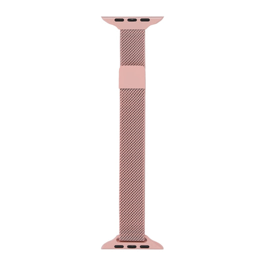 Milanese Small Waist Watch Band For Apple Watch Ultra 49mm&Watch Ultra 2 49mm / Series 9&8&7 45mm / SE 3&SE 2&6&SE&5&4 44mm / 3&2&1 42mm(Pink) by bashfashion