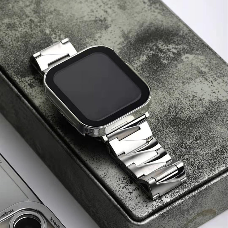 Aluminum Alloy Gear Matte Watch Band For Apple Watch Ultra 49mm&Watch Ultra 2 49mm / Series 9&8&7 45mm / SE 3&SE 2&6&SE&5&4 44mm / 3&2&1 42mm(Gold) by bashfashion