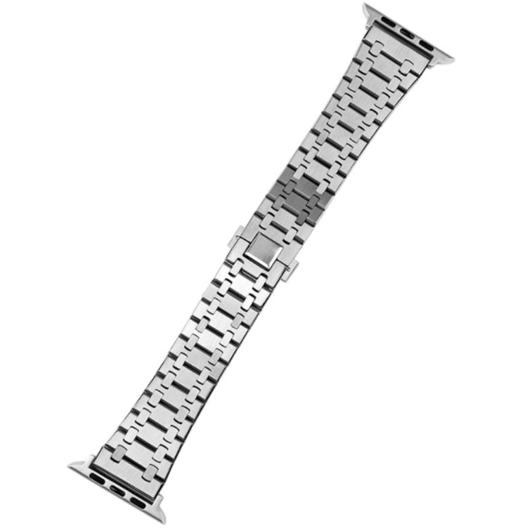 Oak Three Strains Metal Watch Band For Apple Watch Ultra 49mm&Watch Ultra 2 49mm / Series 9&8&7 45mm / SE 3&SE 2&6&SE&5&4 44mm / 3&2&1 42mm by bashfashion