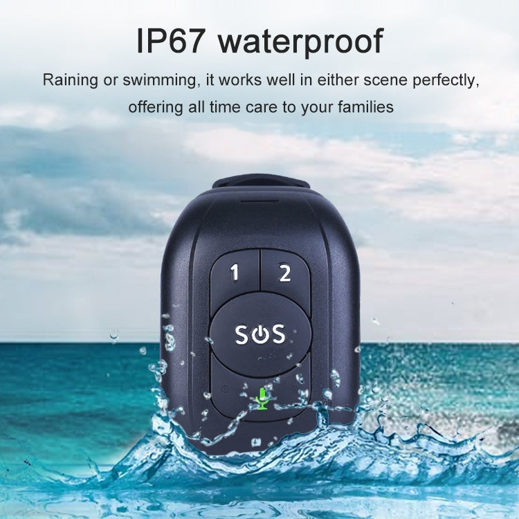 RF-V48 4G Waterproof Anti-lost GPS Positioning Smart Watch, Band A for Asia, Europe, Africa, Australia (Black) by bashfashion