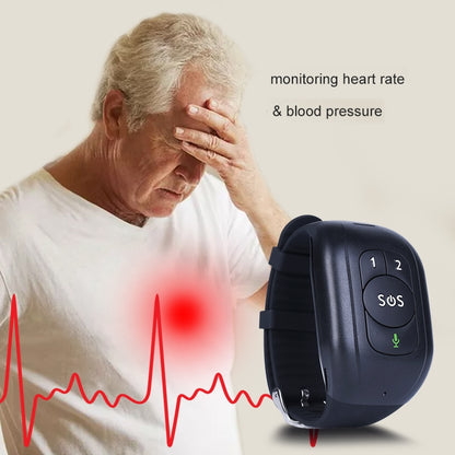 RF-V48 4G Waterproof Anti-lost GPS Positioning Smart Watch, Band A for Asia, Europe, Africa, Australia (Black) by bashfashion