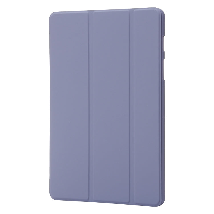 For Samsung Galaxy Tab S8 / S7 3-Fold Holder Silicone Leather Tablet Case(Purple) by bashfashion
