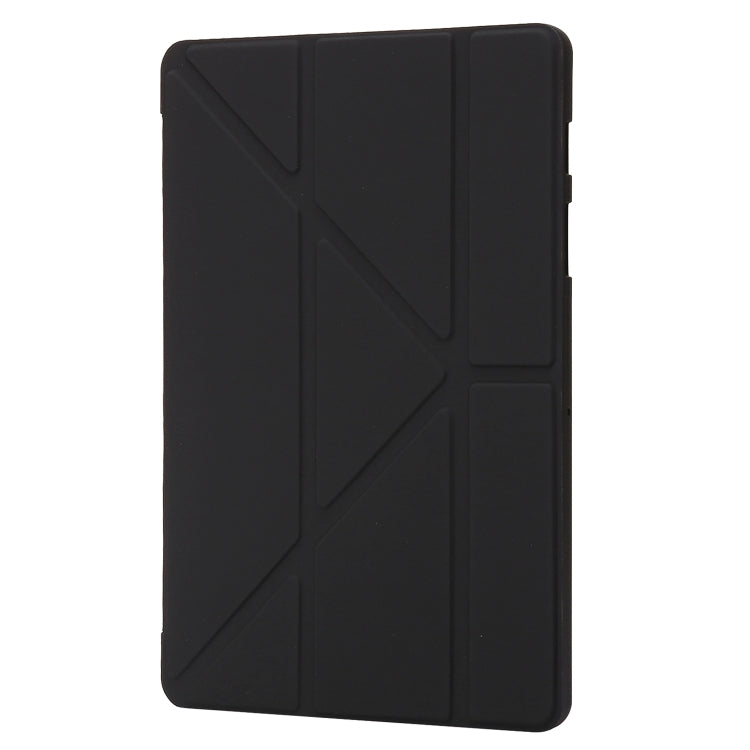 For Samsung Galaxy Tab S8+ / S7+ Deformation Silicone Leather Tablet Case(Black) by bashfashion