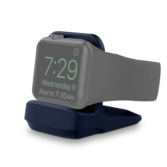 Silicone Charging Holder for Apple Watch(Midnight Blue) by bashfashion