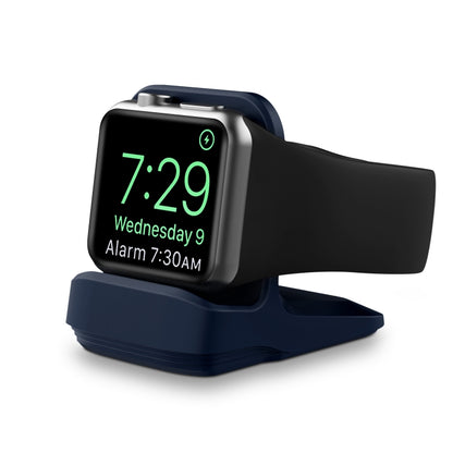 Silicone Charging Holder for Apple Watch(Midnight Blue) by bashfashion