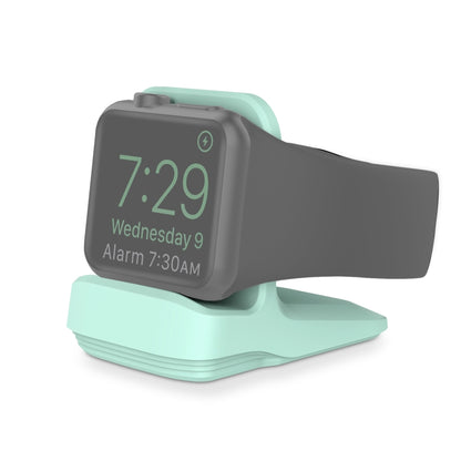 Silicone Charging Holder for Apple Watch(Mint Green) by bashfashion