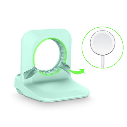 Silicone Charging Holder for Apple Watch(Mint Green) by bashfashion