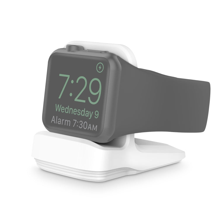 Silicone Charging Holder for Apple Watch(White) by bashfashion