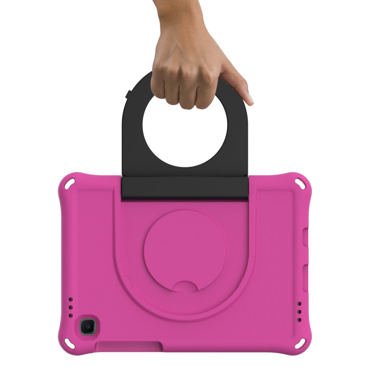 For Samsung Galaxy Tab A7 Lite EVA Handle Holder Tablet Case(Rose Red) by bashfashion