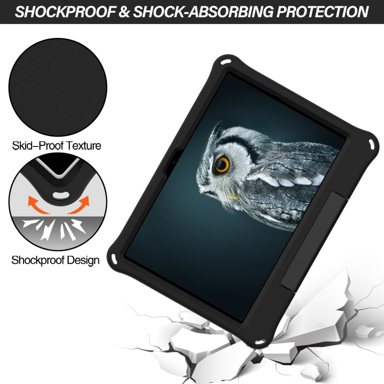 For Samsung Galaxy Tab A8 EVA Handle Holder Tablet Case(Black) by bashfashion