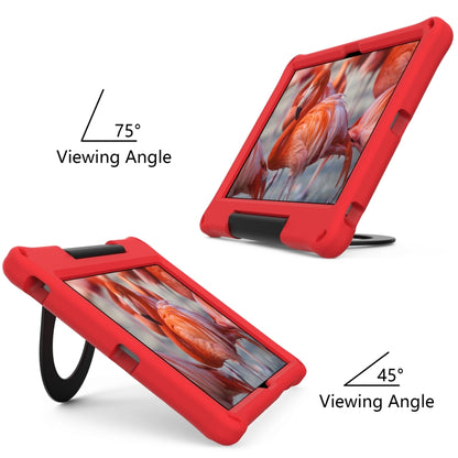 For Samsung Galaxy Tab A8 EVA Handle Holder Tablet Case(Red) by bashfashion