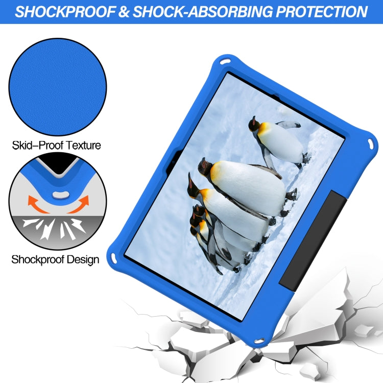 For Samsung Galaxy Tab A8 EVA Handle Holder Tablet Case(Blue) by bashfashion