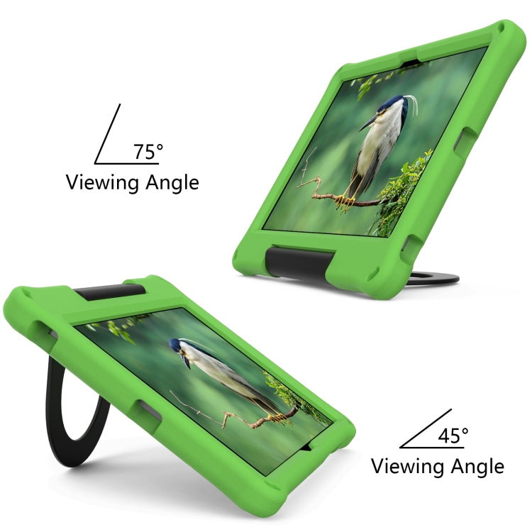 For Samsung Galaxy Tab A8 EVA Handle Holder Tablet Case(Green) by bashfashion