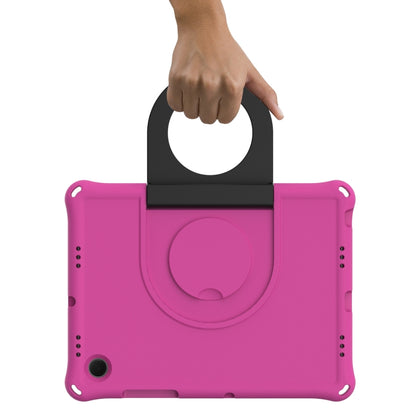 For Samsung Galaxy Tab A8 EVA Handle Holder Tablet Case(Rose Red) by bashfashion