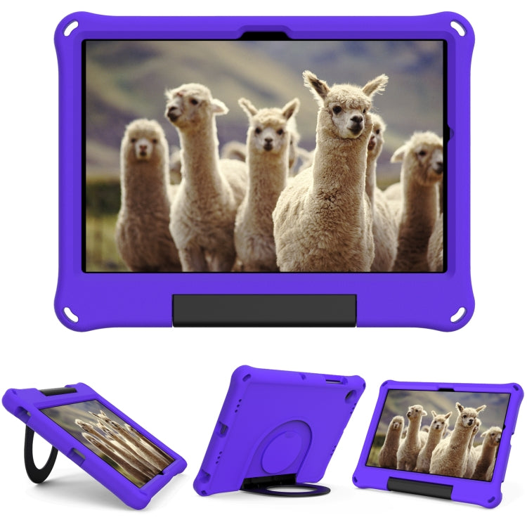 For Samsung Galaxy Tab A8 EVA Handle Holder Tablet Case(Purple) by bashfashion