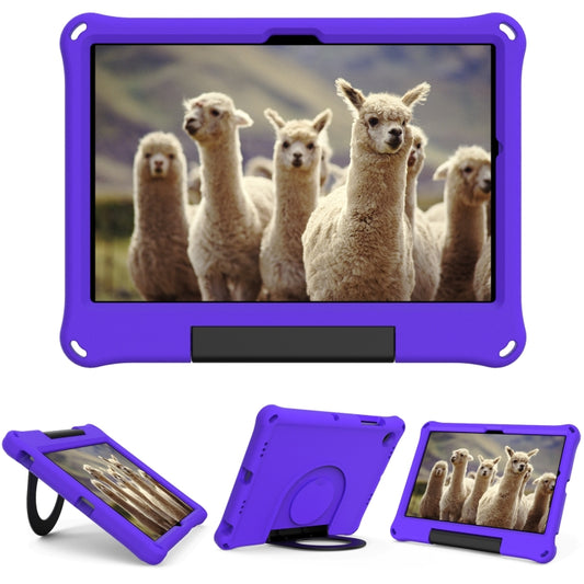 For Samsung Galaxy Tab A8 EVA Handle Holder Tablet Case(Purple) by bashfashion