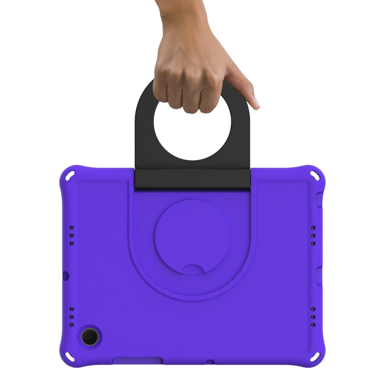 For Samsung Galaxy Tab A8 EVA Handle Holder Tablet Case(Purple) by bashfashion