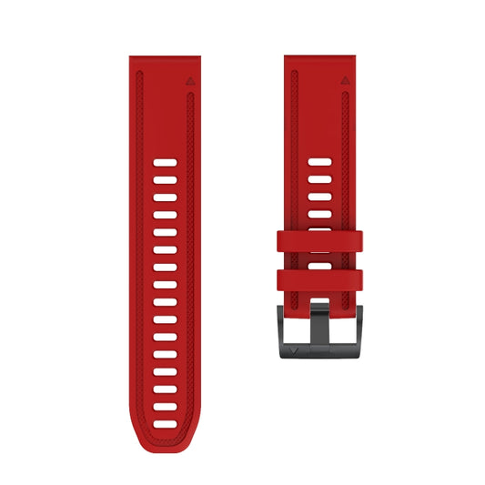 For Garmin Fenix 6S / Fenix 7S Quick Release Silicone Watch Band(Red) by bashfashion