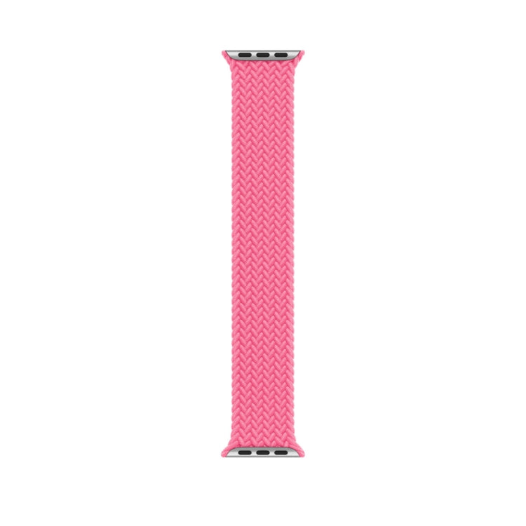 130mm Nylon Braided Watch Band For Apple Watch Series 9&8&7 41mm / SE 3&SE 2&6&SE&5&4 40mm / 3&2&1 38mm(Pink) by bashfashion