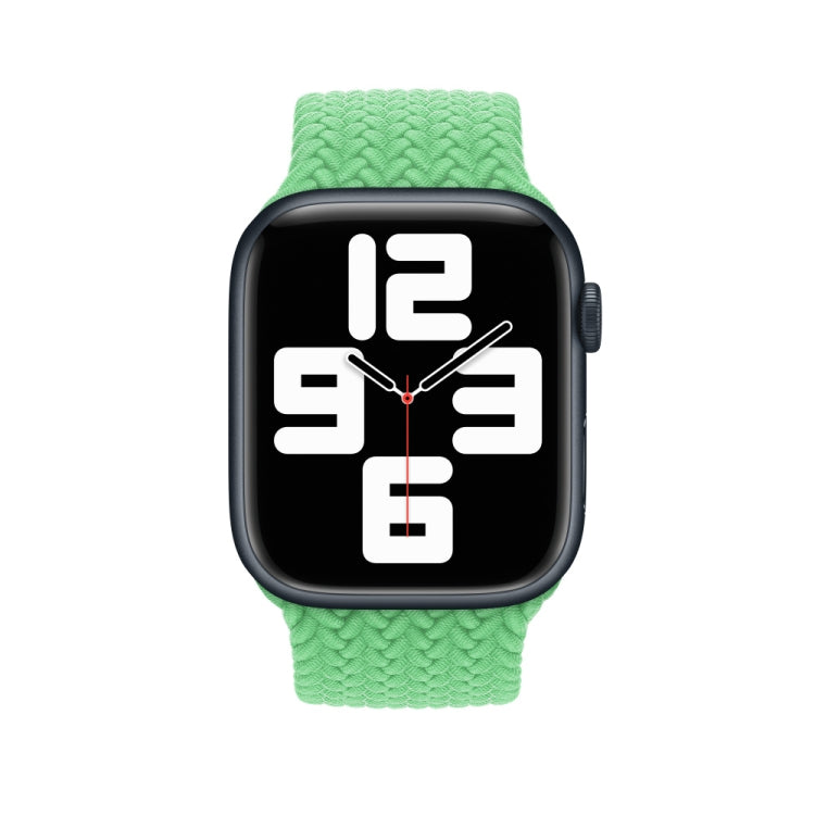 145mm Nylon Braided Watch Band For Apple Watch Series 9&8&7 41mm / SE 3&SE 2&6&SE&5&4 40mm / 3&2&1 38mm (Green) by bashfashion