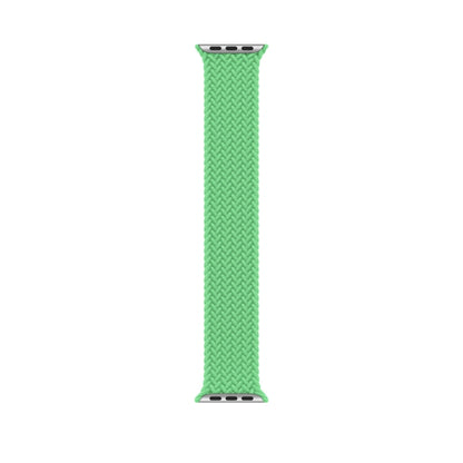 155mm Nylon Braided Watch Band For Apple Watch Series 9&8&7 41mm / SE 3&SE 2&6&SE&5&4 40mm / 3&2&1 38mm (Green) by bashfashion