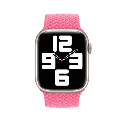 135mm Nylon Braided Watch Band For Apple Watch Ultra 49mm&Watch Ultra 2 49mm / Series 9&8&7 45mm / SE 3&SE 2&6&SE&5&4 44mm / 3&2&1 42mm(Pink) by bashfashion